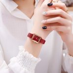 Women Quartz Watch Lady Stylish Dress Watch with Leather Strap - Image 5